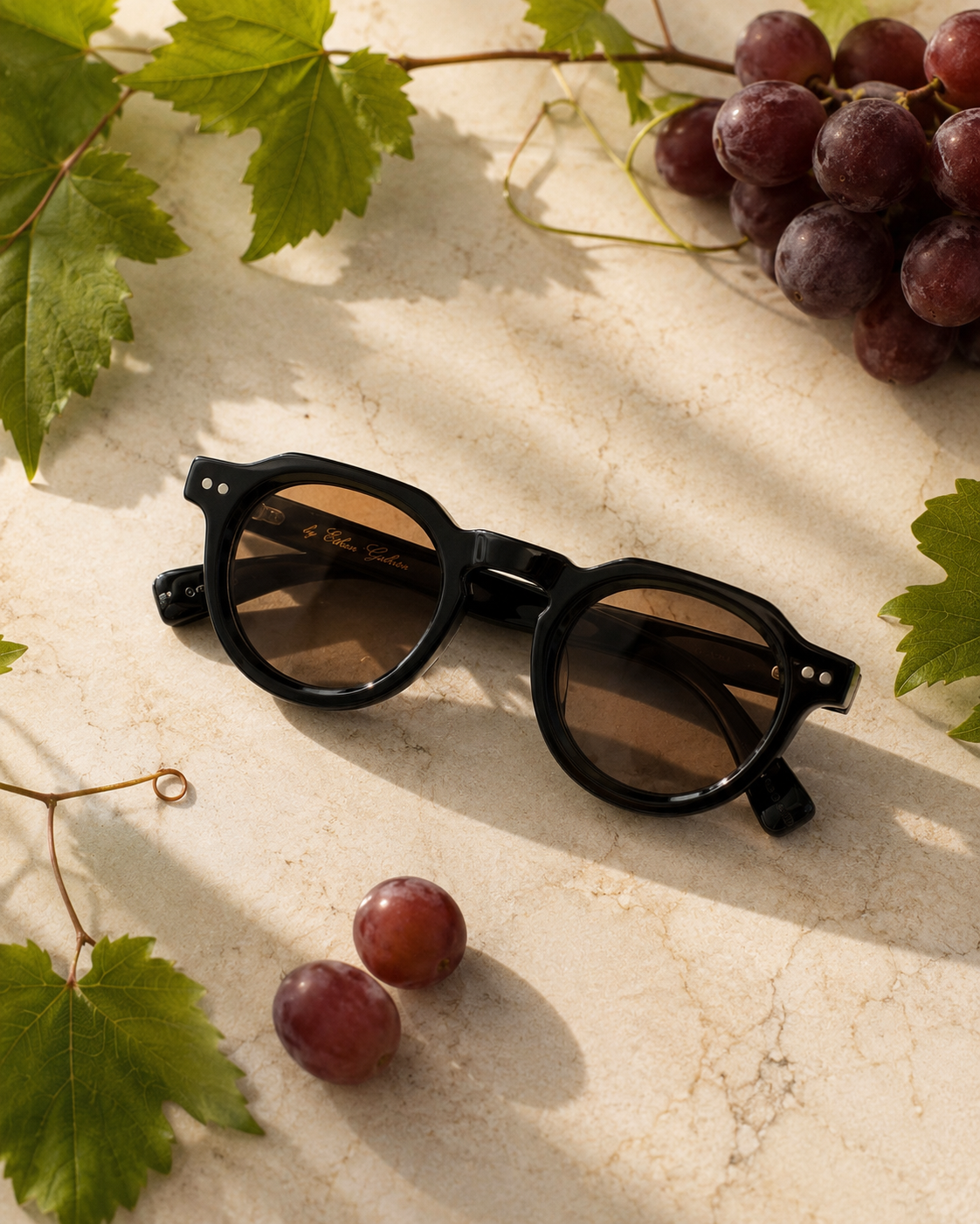 The Burkina Sunglasses | Black/Champagne | by Ethan Galvan