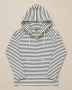 OCÉAN White/Navy Nautical Striped Hoodie (Limited)