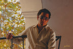 The Burkina Sunglasses | Transparent/Blue | by Ethan Galvan