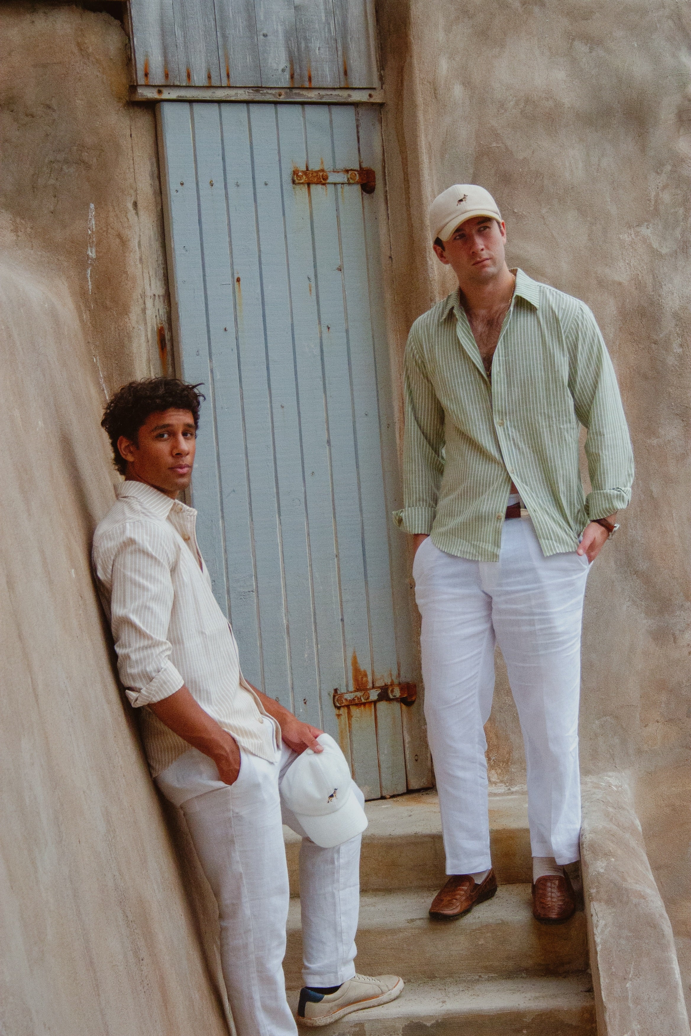 Crema/Beige Corduroy Baseball Cap by Ethan Galvan