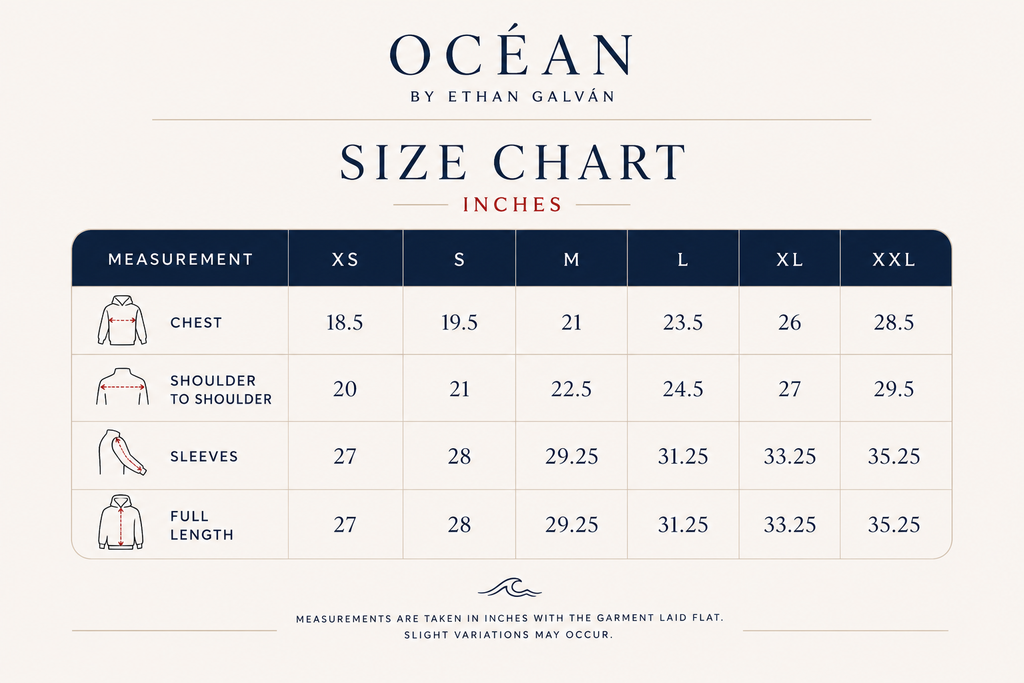 OCÉAN White/Navy Nautical Striped Hoodie (Limited)