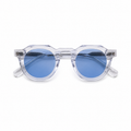 The Burkina Sunglasses | Transparent/Blue | by Ethan Galvan