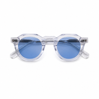 The Burkina Sunglasses | Transparent/Blue | by Ethan Galvan