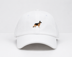 White Corduroy Baseball Cap by Ethan Galvan