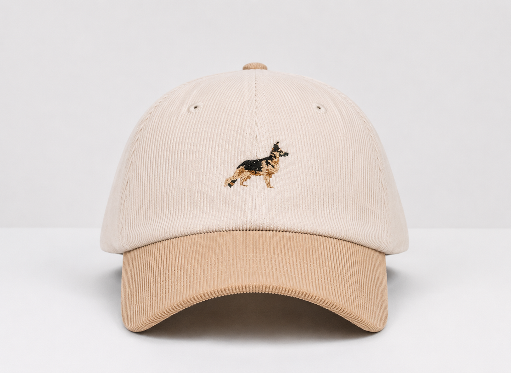 Crema/Beige Corduroy Baseball Cap by Ethan Galvan