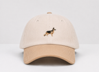 Crema/Beige Corduroy Baseball Cap by Ethan Galvan