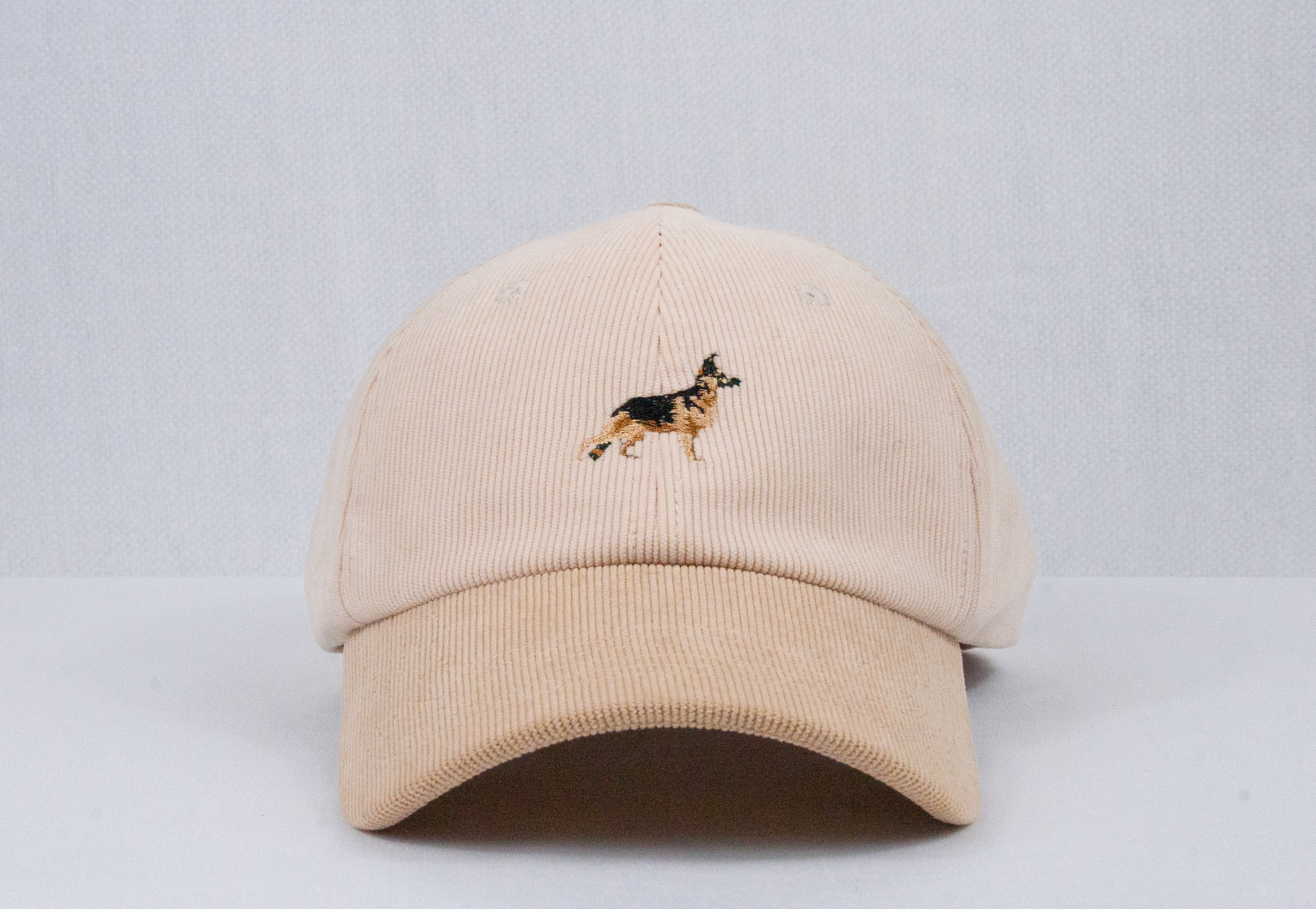 Crema/Beige Corduroy Baseball Cap by Ethan Galvan