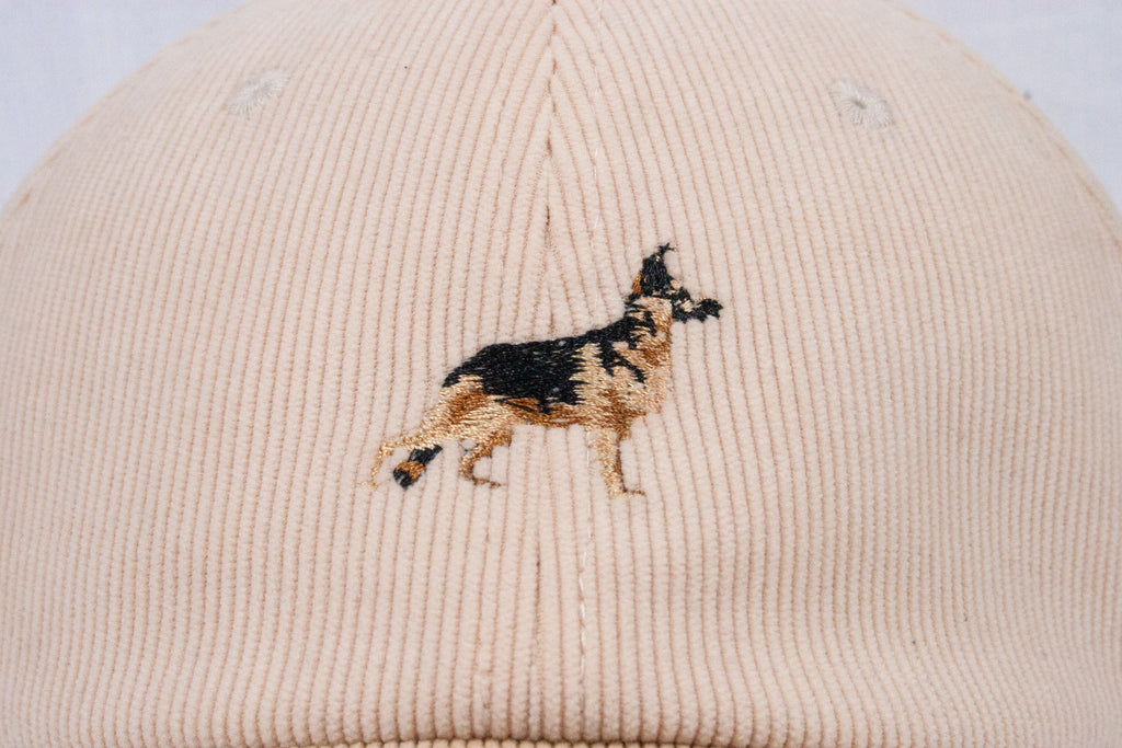 Crema/Beige Corduroy Baseball Cap by Ethan Galvan