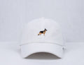 White Corduroy Baseball Cap by Ethan Galvan