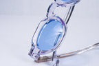 The Burkina Sunglasses | Transparent/Blue | by Ethan Galvan