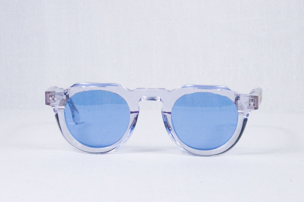 The Burkina Sunglasses | Transparent/Tuareg Blue | by Ethan Galvan (PREORDER)