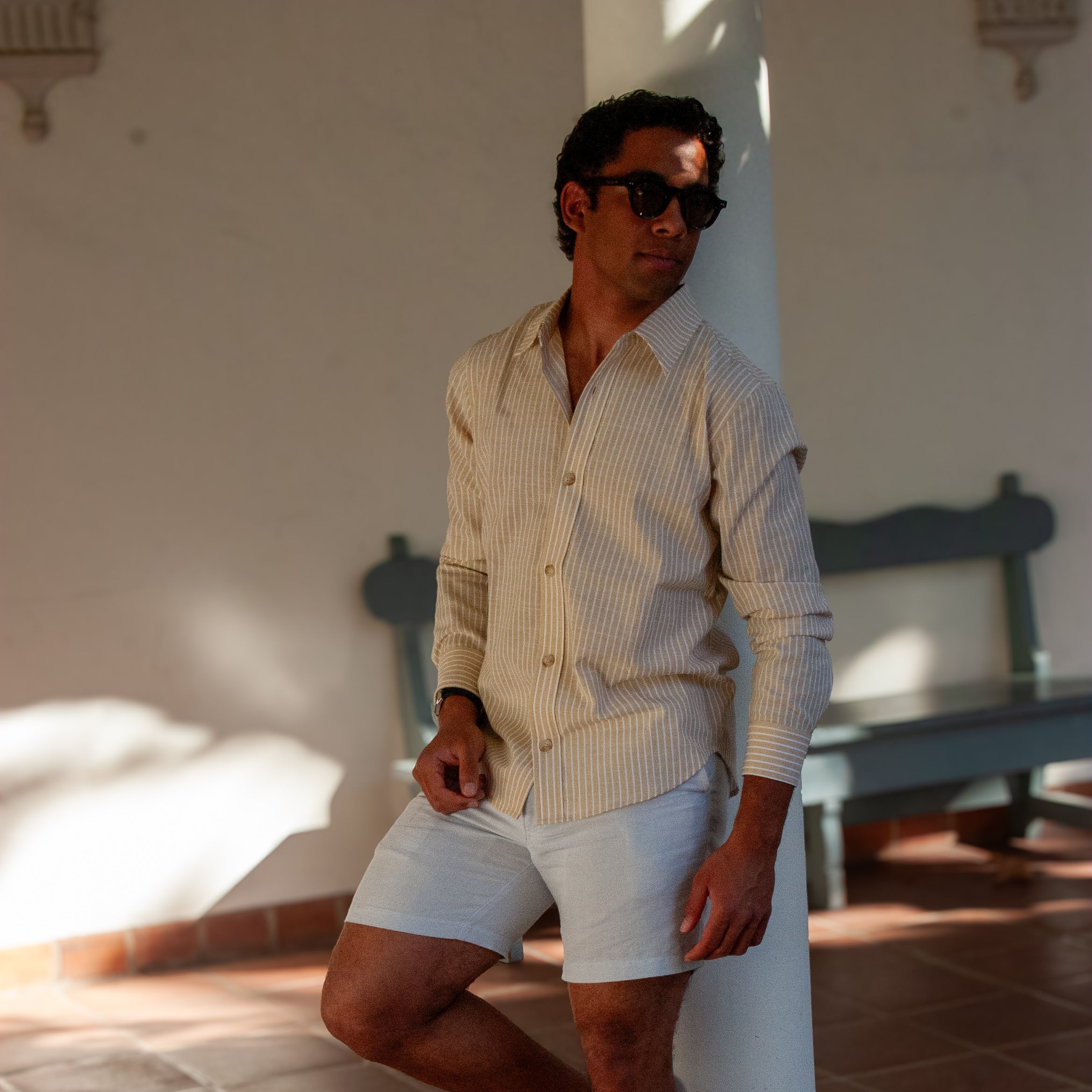 The Burkina Sunglasses | Black/Champagne | by Ethan Galvan (PREORDER)