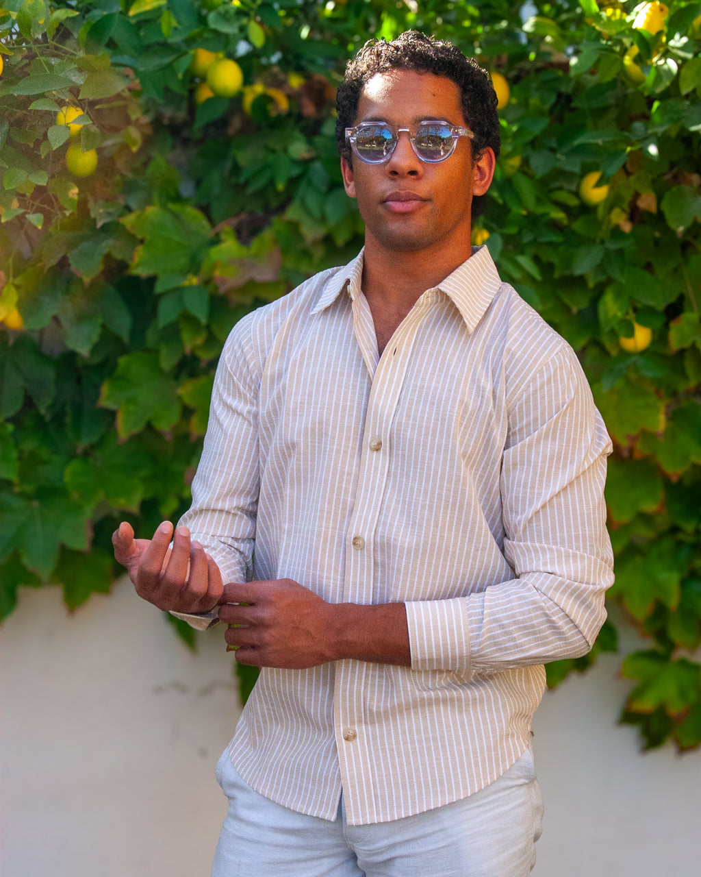 The Burkina Sunglasses | Transparent/Tuareg Blue | by Ethan Galvan (PREORDER)