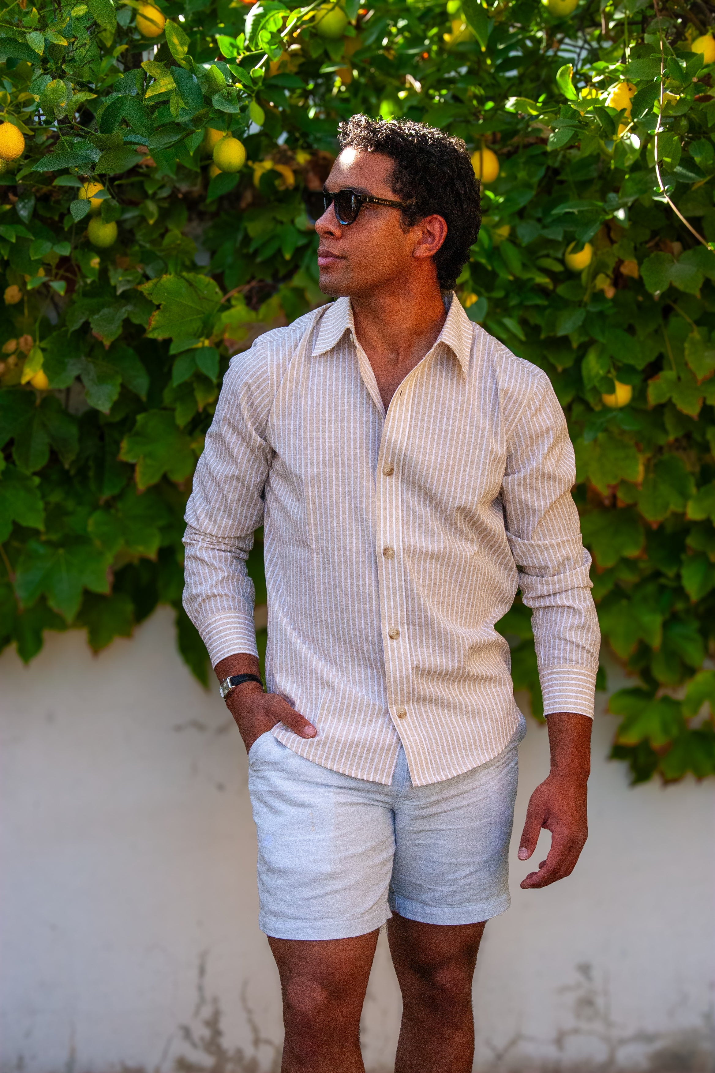 The Burkina Sunglasses | Black/Champagne | by Ethan Galvan (PREORDER)