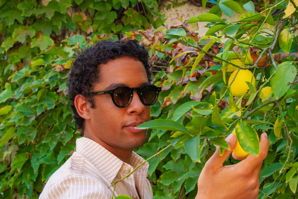 The Burkina Sunglasses | Black/Champagne | by Ethan Galvan (PREORDER)